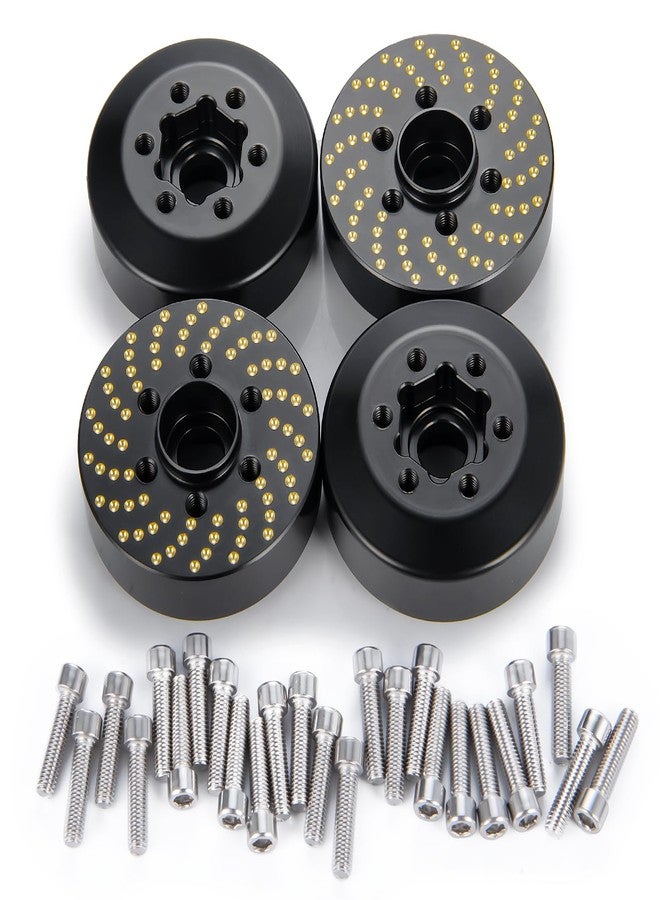 JGGZONE 4PCS Brass Wheel Weights 1/10 Brass Wheel Hex Hub Adapter 9mm Extended Wheel Counterweight for 1.9in Beadlock Wheel Rim 1/10 Wraith 90053 90048 RBX10 Hammer Rey 4WD RC Car Upgrades - Image 5
